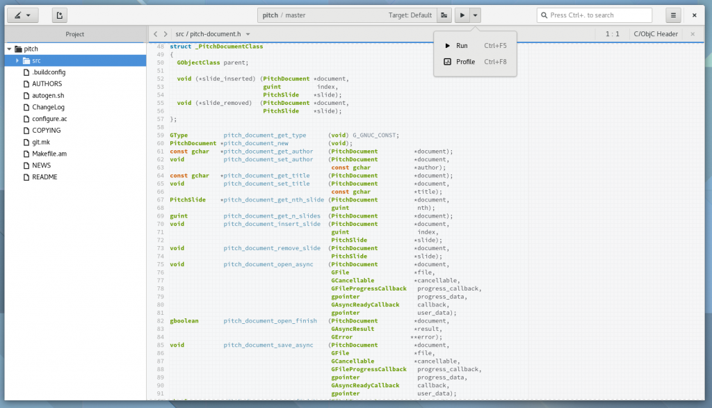 Selecting the Profiler