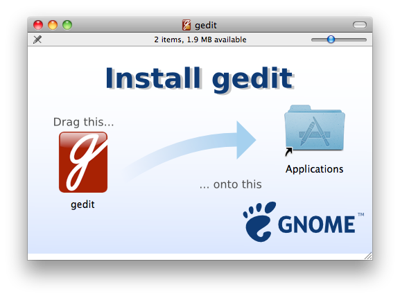 gedit osx