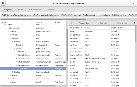 GtkInspector