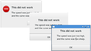 Error Dialogs