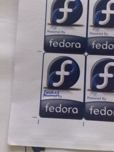 (Broken) Fedora stickers