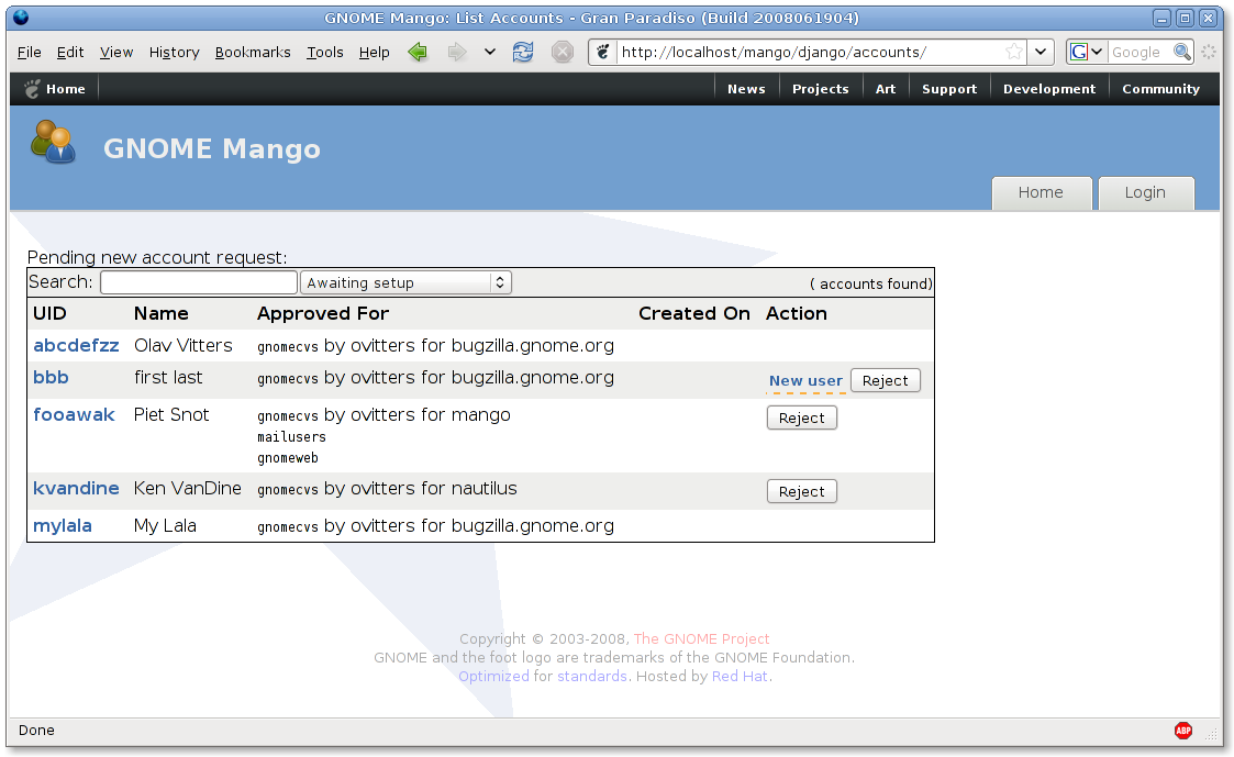 Mango Django branch