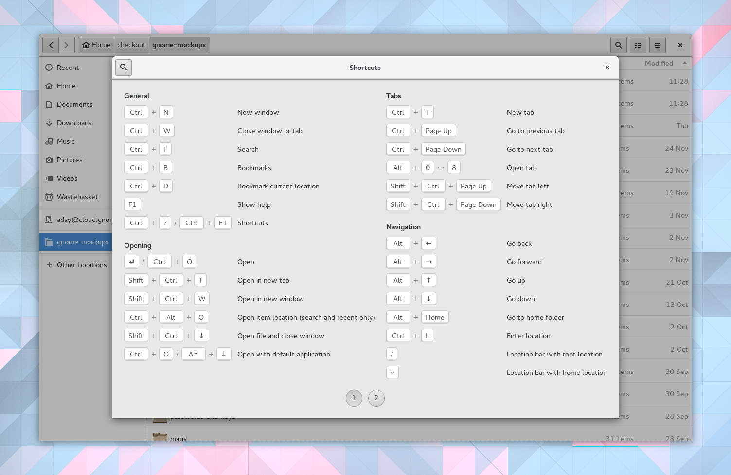 Files Shortcuts