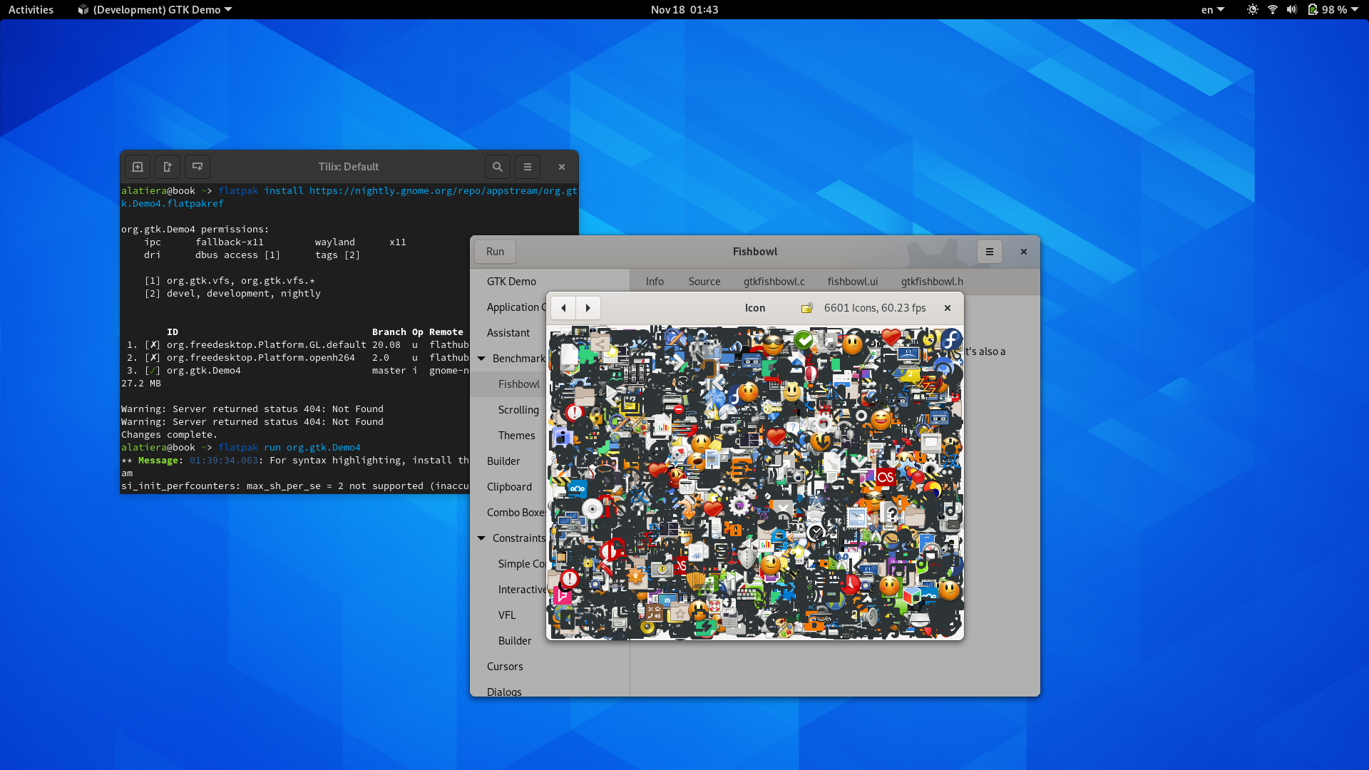 Demos org. Gtk4. Gnome GTK. GTK Linux. GTK Windows.