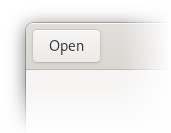 A button with text, GTK3