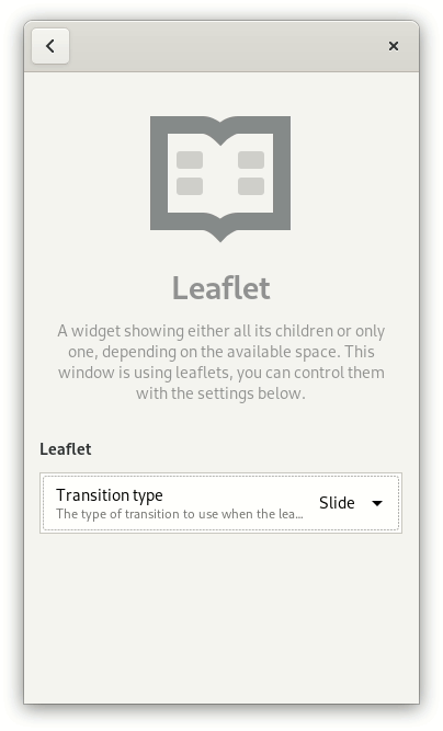 Libhandy 0.0.12 leaflet transition types