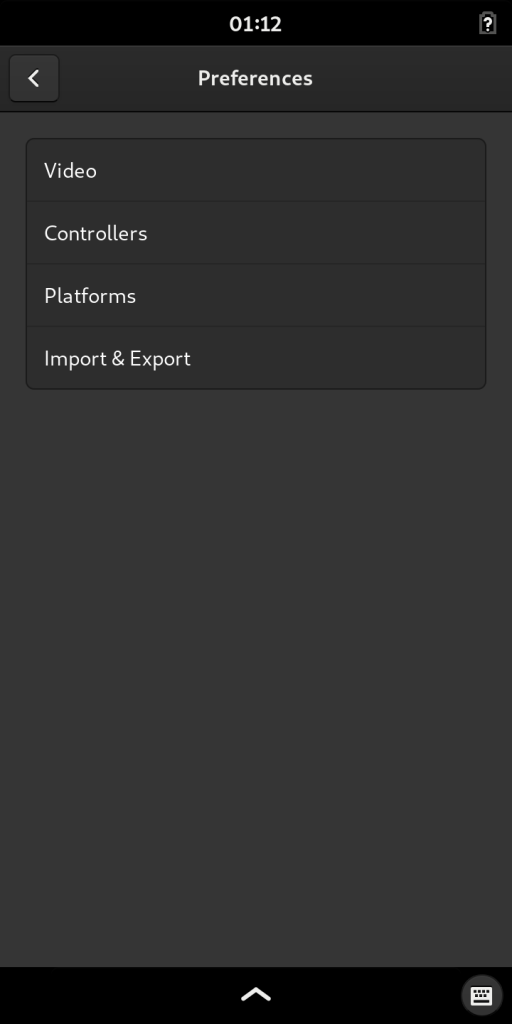Preferences in GNOME Games 3.35.90 on mobile