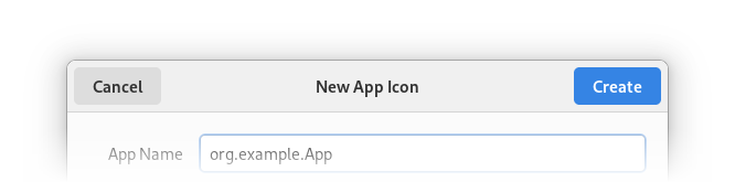 App Icon Preview, New App Icon dialog