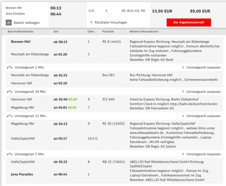 Know your corridors – booking cheaper train tickets – muellis blog