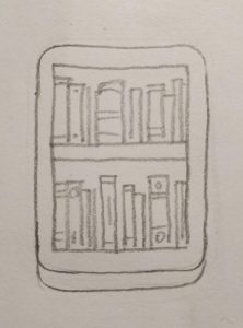 Book shelf sketch